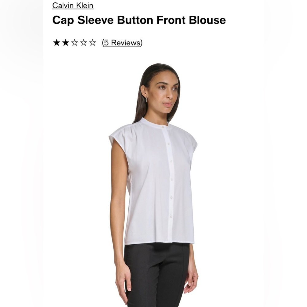 Large Calvin Klein Cap Sleeve Top